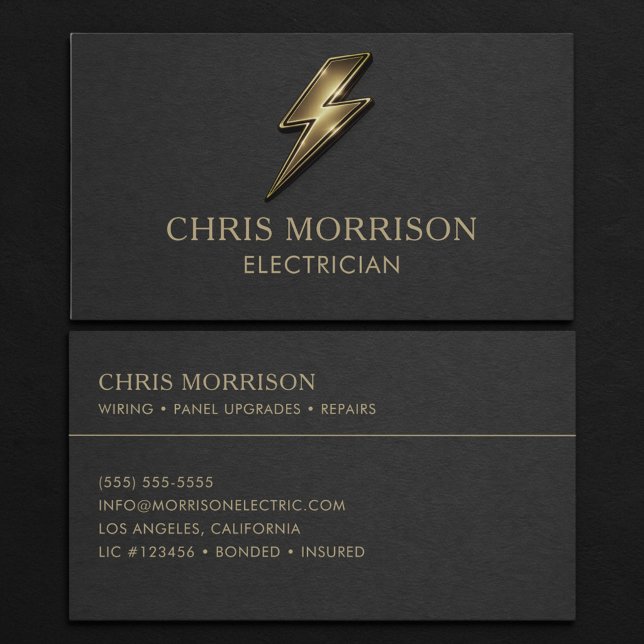 Electrician Professional Business Card (Creator Uploaded)