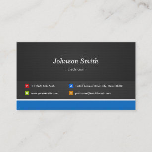 Luxury 44 Professional Electrician Card