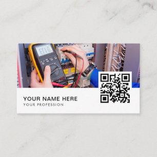 Electrician QR Code  Business Card
