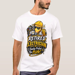 Electrician Retirement Gift T-Shirt