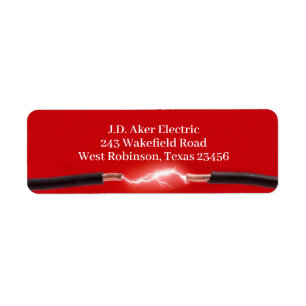 Electrician Return Address Label