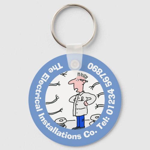 Electrician Rewiring  Electrical Repairs Keychain