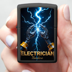 Electrician Robotic Hands Spark Master Zippo Lighter