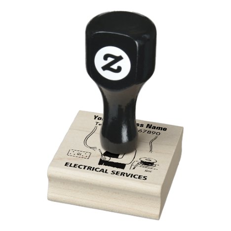 Electrician Rubber Stamp
