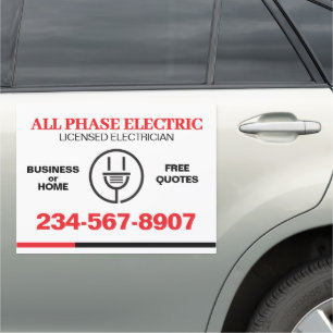 Electrician Service Car Magnet