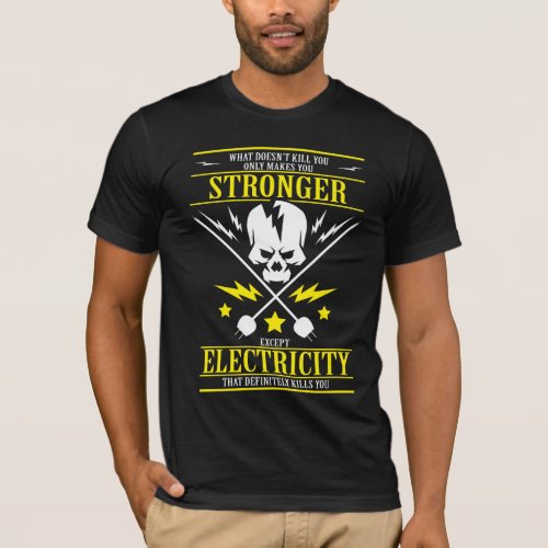 Electrician Shirt Funny Electricity Sparky Humor