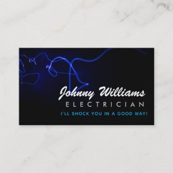 Electrician Slogans Business Cards by MsRenny at Zazzle