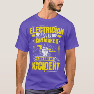 Electrician Sparky Electrical Worker Accident Gift T-Shirt