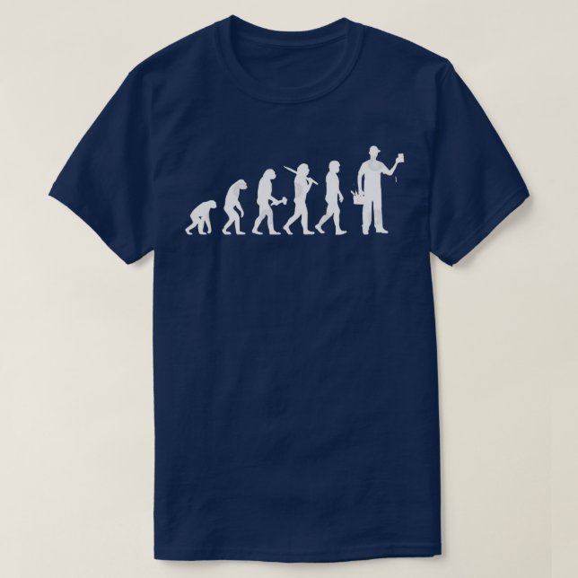 Electrician Sparky Evolution Darwin Gift Present  T-Shirt (Design Front)