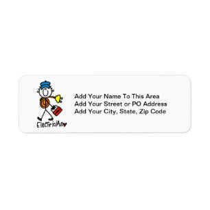Electrician Stick Figure Label