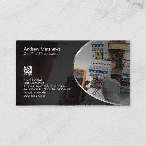 Electrician Test Electrical Circuits Business Card