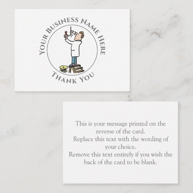 Electrician Thank You Note Card (Front/Back)