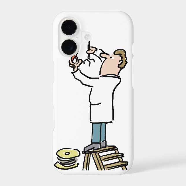 Electrician Theme Cartoon Iphone Case (Back)
