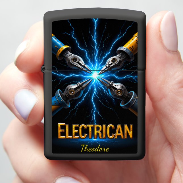 Electrician Tools Converge Spark Arc Master Zippo Lighter (In Hand)