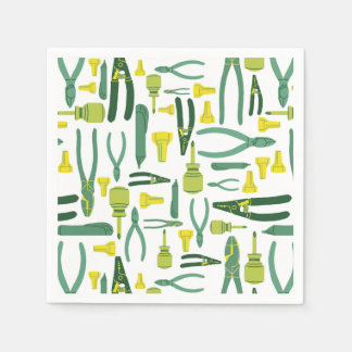 Electrician Tools Party Napkins Construction 