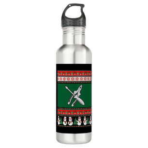 Electrician Ugly Christmas Sweater Stainless Steel Water Bottle