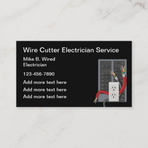 Electrician Unique Business Cards