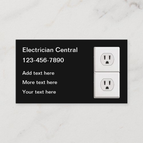 Electrician Unique New Business Cards