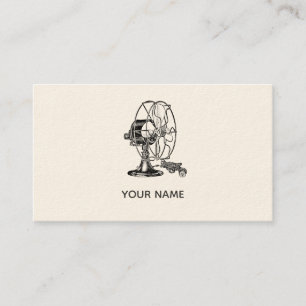 Electrician Vintage Fan Business Card
