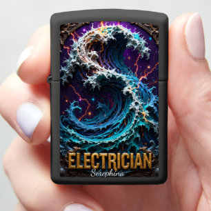 Electrician Voltage Wave Fantasy Lighter Art
