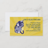 electrician worker repairman business card (Front/Back)