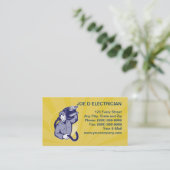 electrician worker repairman business card (Standing Front)