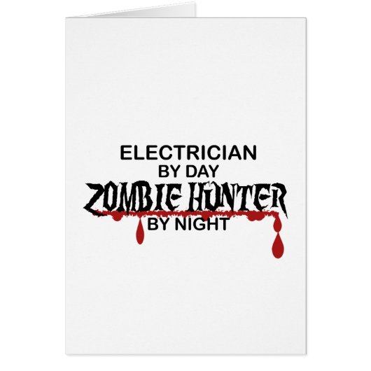 Electrician Zombie Hunter Cards (Front)