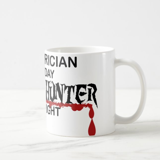 Electrician Zombie Hunter Coffee Mug (Right)