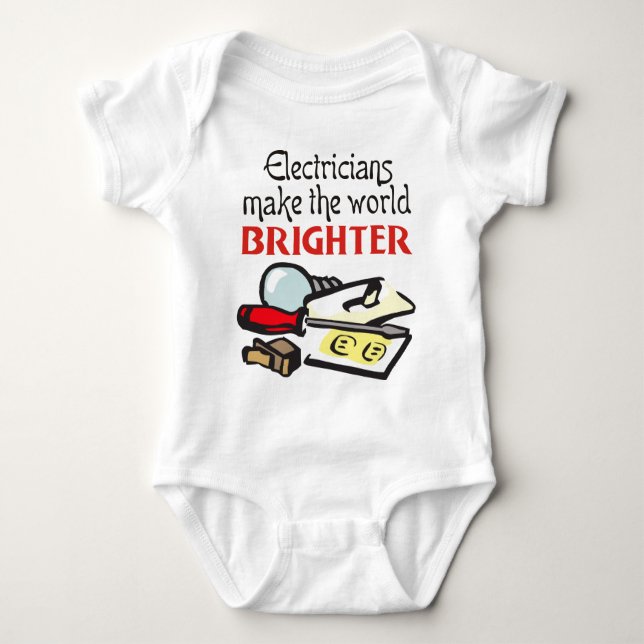 Electricians Baby Bodysuit (Front)