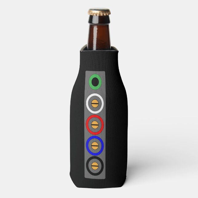 Electricians Beer Bottle Coozy Cooler (Bottle Front)