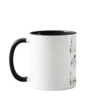Electricians Coffee Mug with 3-Way Switch Diagrams