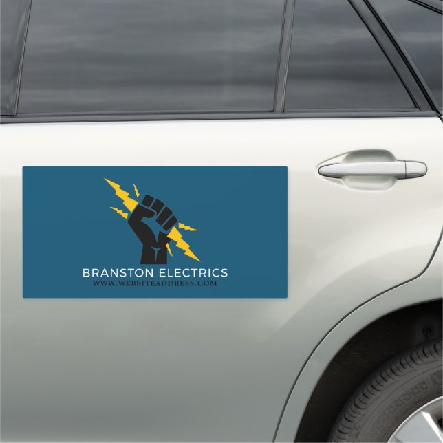 Electricians Fist, Electrician Car Magnet (In Situ)