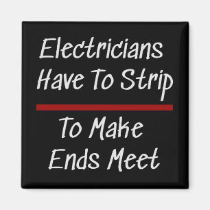 Electricians Joke Funny Novelty Humor Electrical Magnet