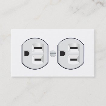 Electrician's Outlet Business Card Design by JeffTaylorDesign at Zazzle
