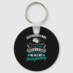 Electrician's wife keychain