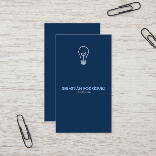 Electricista _ Electrician Custom Business Card