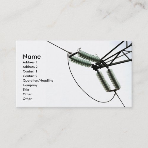 Electricity Business Card Template