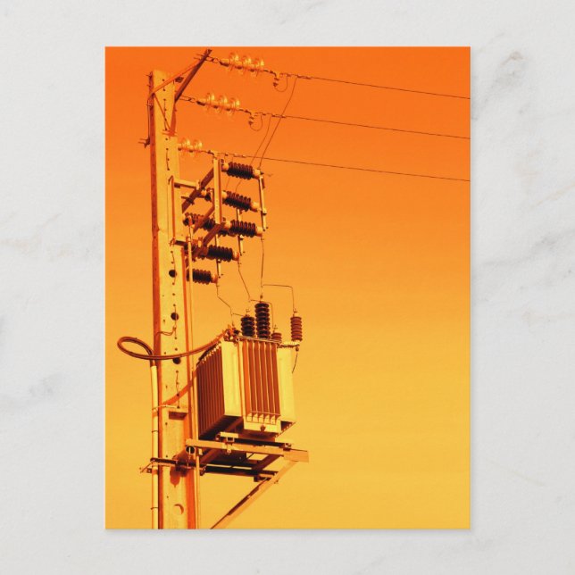 Electricity distribution equipment postcard (Front)