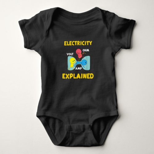 Electricity Explained Baby Bodysuit