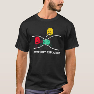 Electricity Explained Electrical Engineer Lineman T-Shirt
