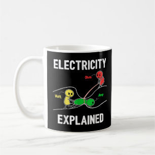 Electricity Explained Ohm Volt Ampere Electrician Coffee Mug