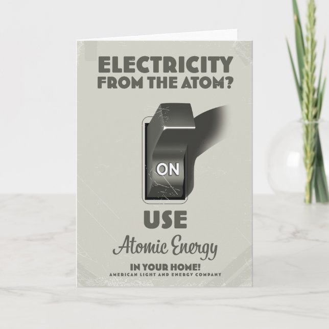 Electricity from the Atom  Invitation (Front)