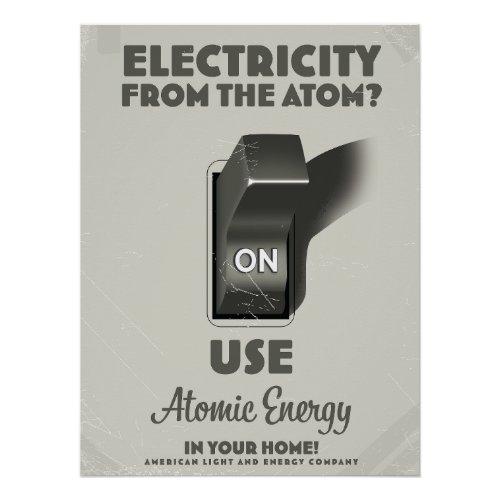 Electricity from the Atom  Poster