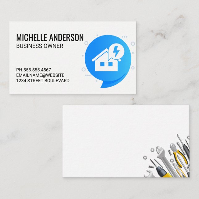 Electricity Home Business Card (Front/Back)