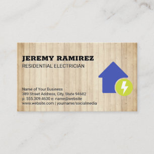 Electricity Icon Business Card
