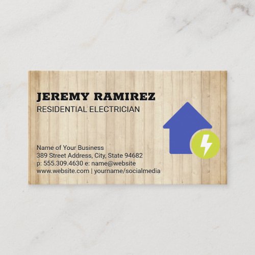 Electricity Icon Business Card
