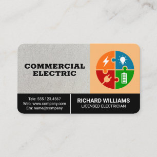 Electricity Power and Energy Business Card