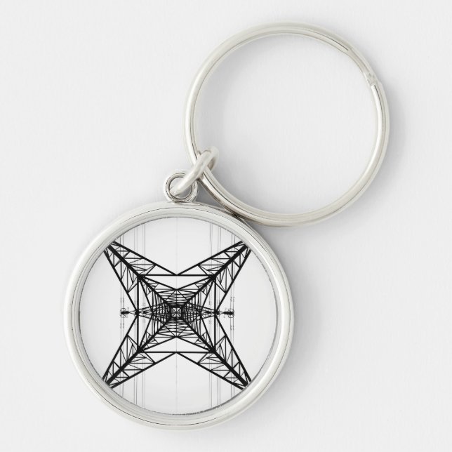 Electricity Pylon Keychain/Keyring Keychain (Front)