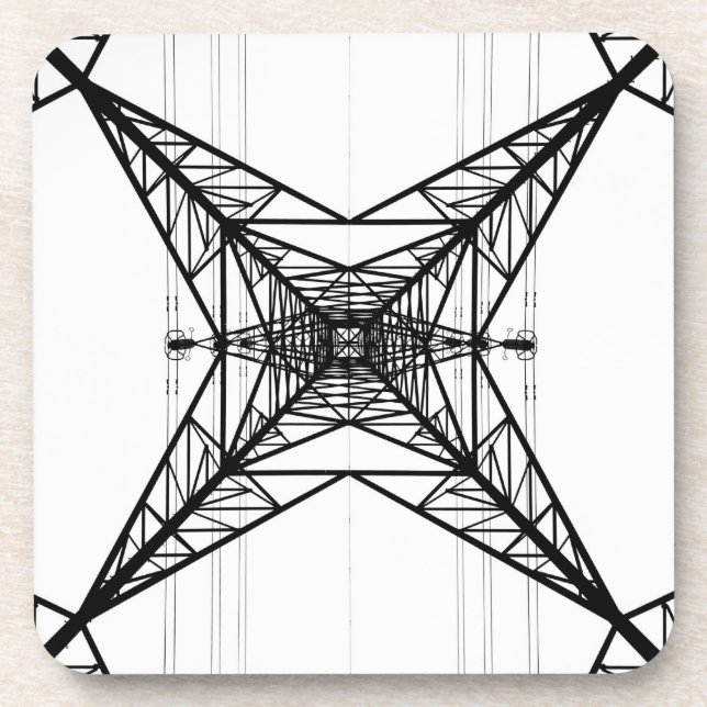 Electricity Pylons Cork Coasters (Front)