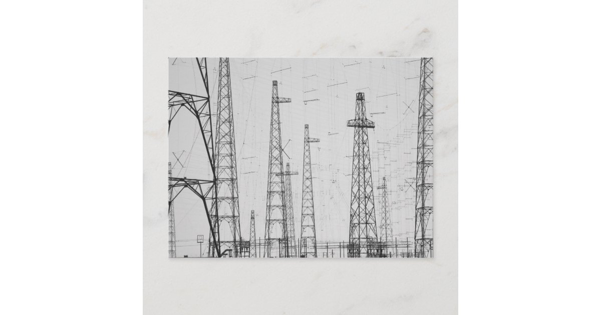 Electricity towers, Howick, Northumberland Postcard | Zazzle